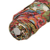 Flowered Folding Umbrella with Duck Handle