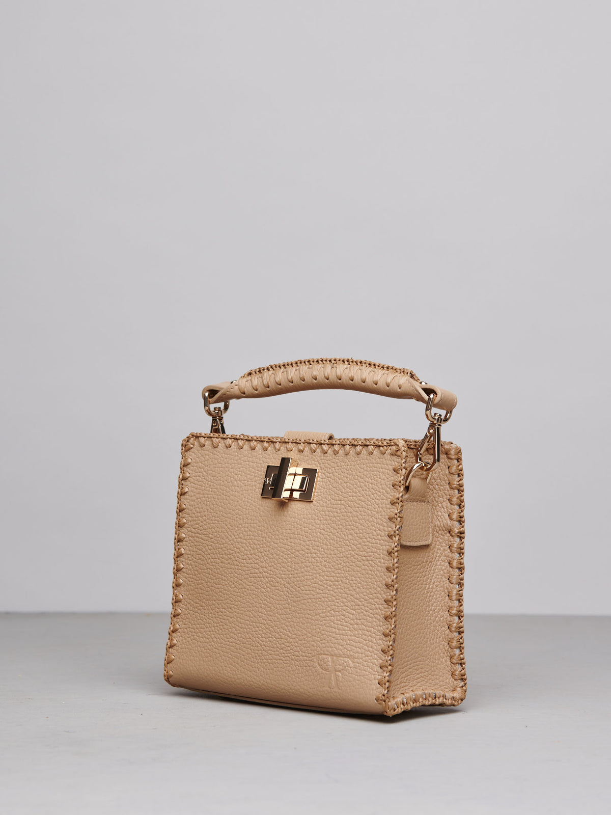 Sylvia Small Handbag in Almond