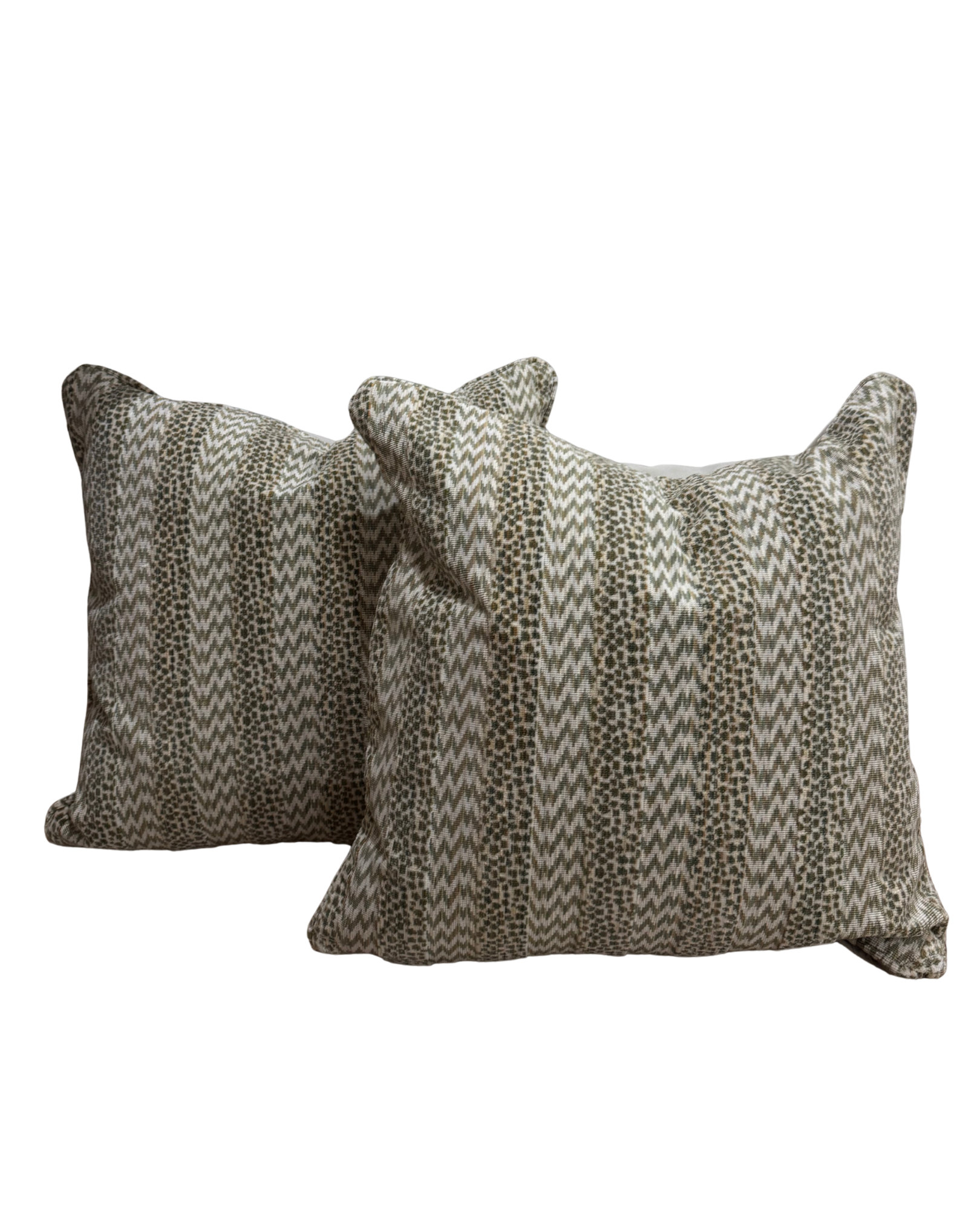 Pair of Suzanne Tucker Striped Pillows
