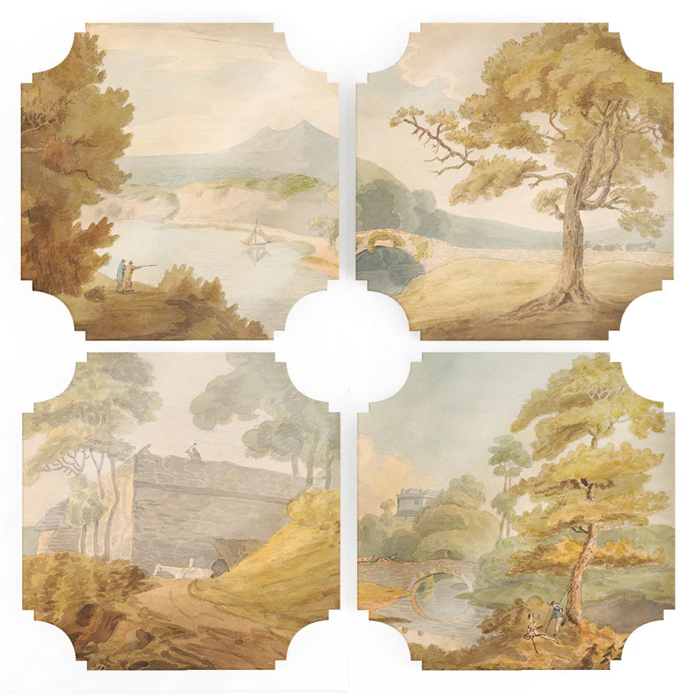 Set of 4 Swinging Savory Coasters