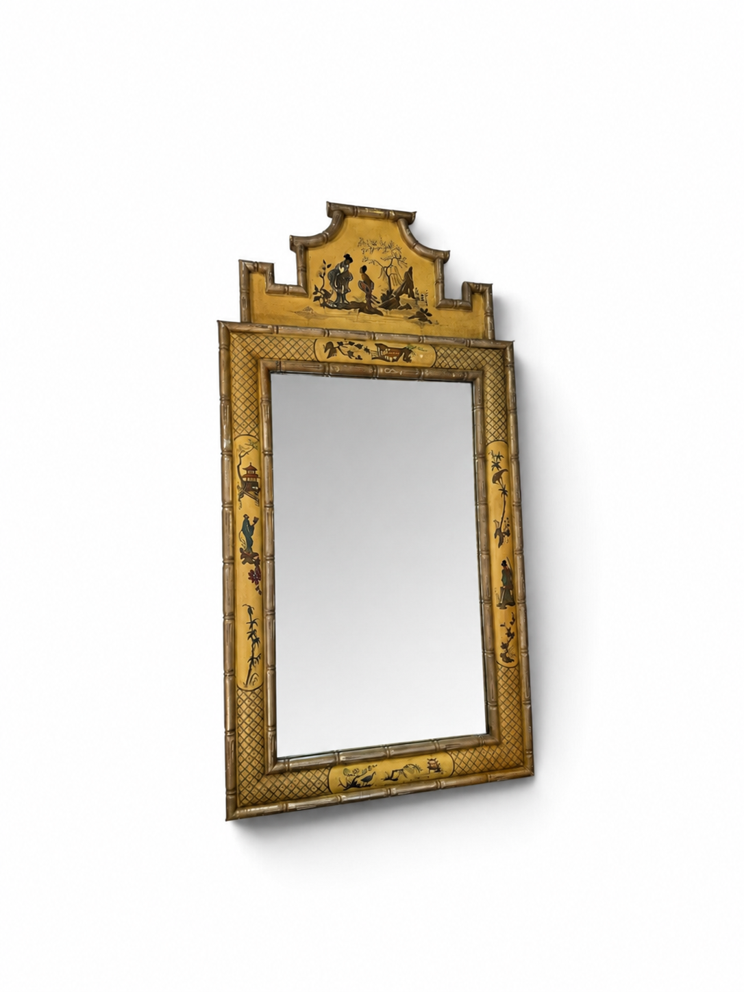 Gold Painted Chinoiserie Mirror