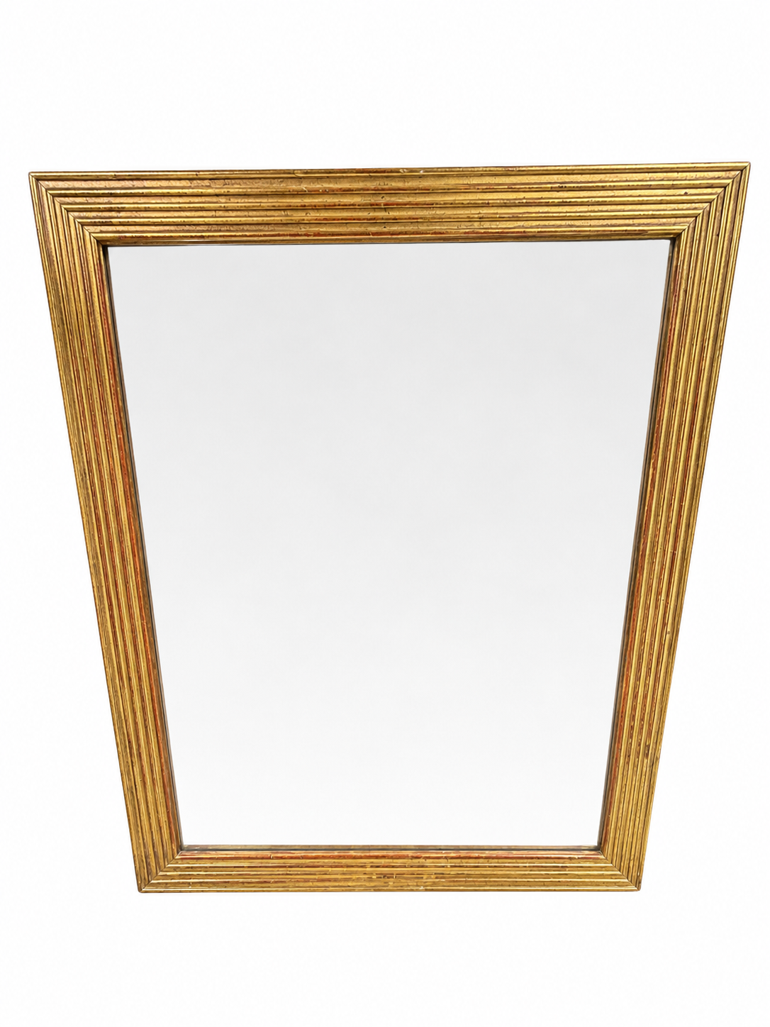 Gold Reeded Mirror