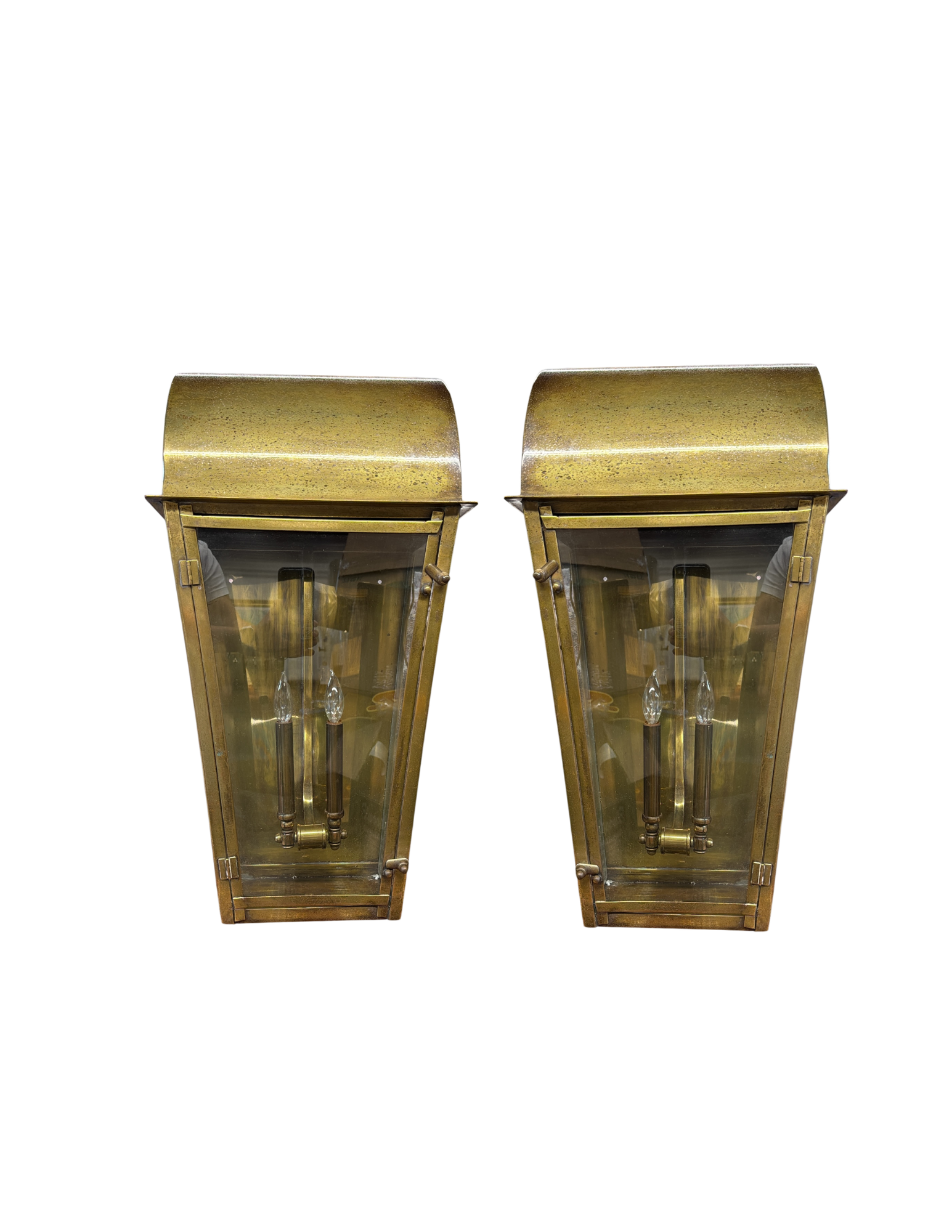 Pair of Brass Lanterns