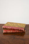 Pair of Red Paul De Kock Antique Leather Books