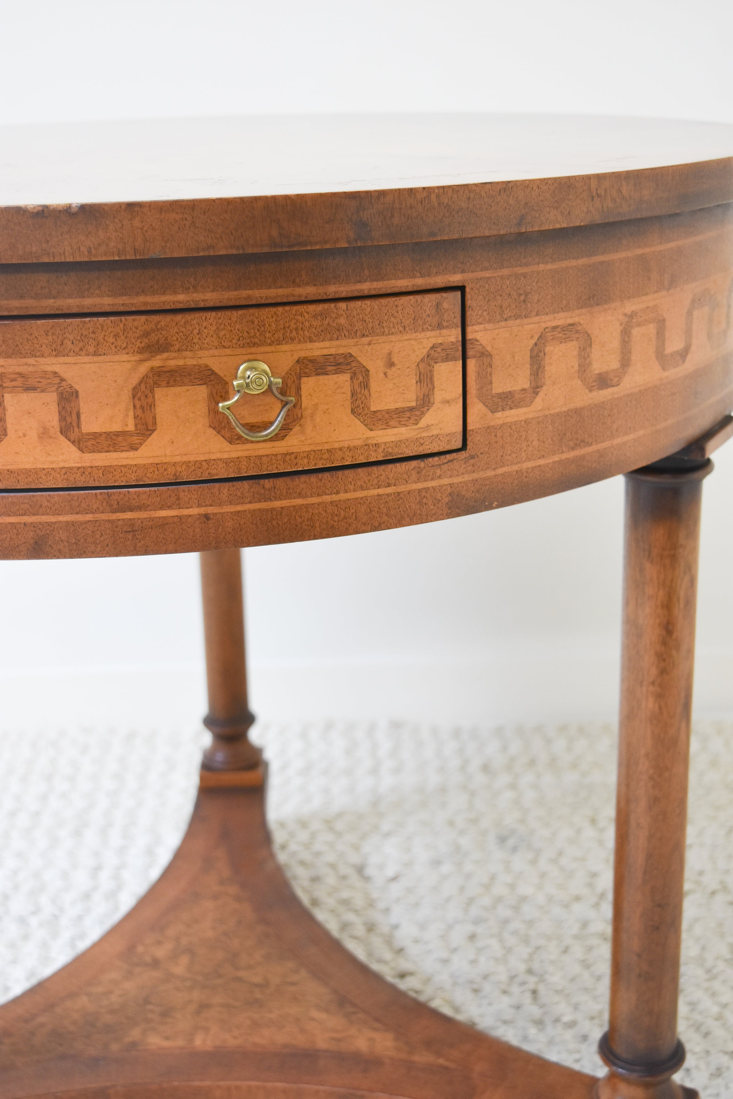 Round Walnut Table