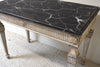 Pair of Italian Painted Marble Top Consoles