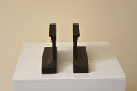 Greek Parthenon Temple Columns Bookends in Cast Brass