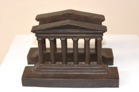 Greek Parthenon Temple Columns Bookends in Cast Brass