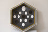 Pair of Gray Hexagon Framed Intaglios