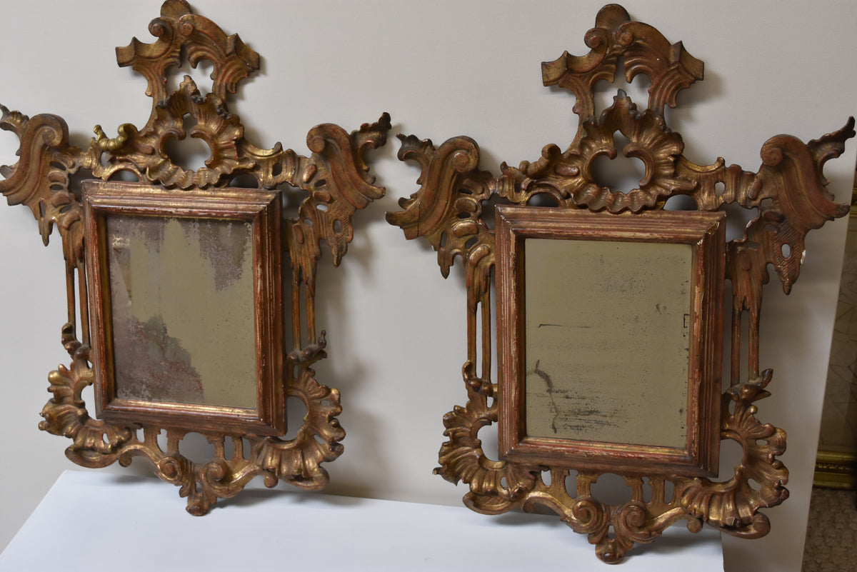 Pair of Small Italian Mirrors