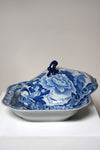 Blue and White Porcelain Lidded Tureen