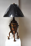 Tole Footed Chinoisserie Lamp