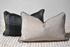 Pair of Wool Plaid Lumbar Pillows