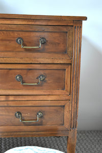 Louis XVI Flutted Walnut Chest