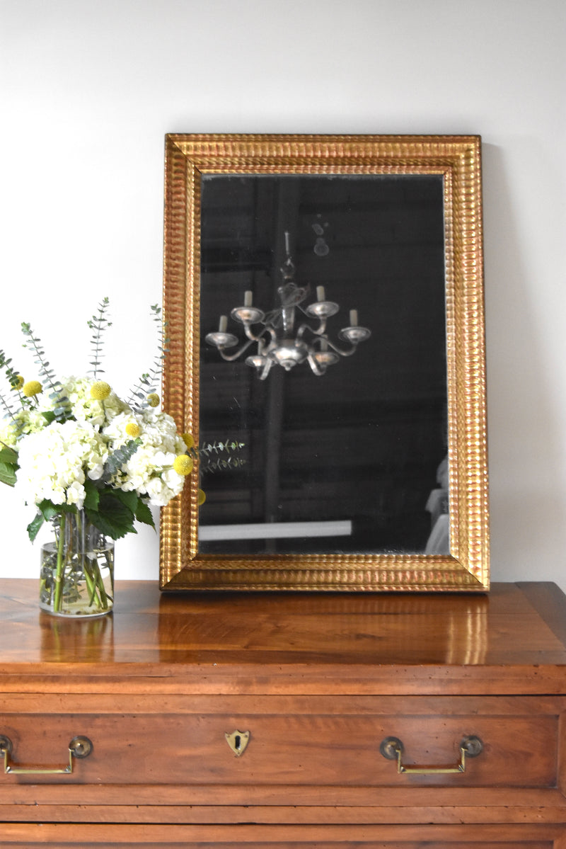 Gold Gilt Ripple Mirror