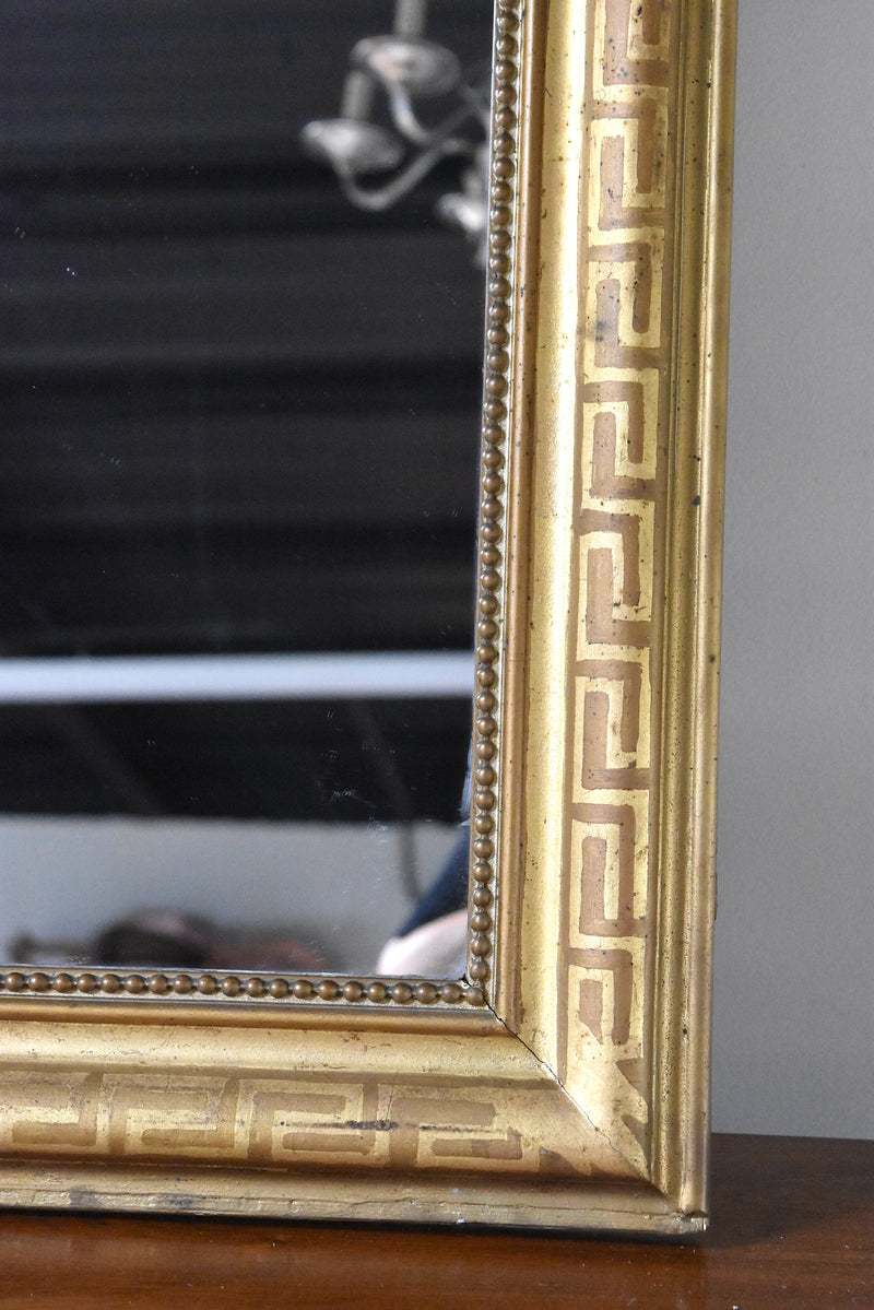 Louis Philippe Painted Greek Key Mirror