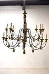 Iron and Giltwood Paul Ferrante Chandelier