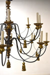 Iron and Giltwood Paul Ferrante Chandelier