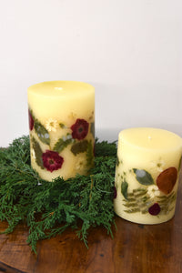 Medium Pillar Red Currant and Cranberry Botanical Candle