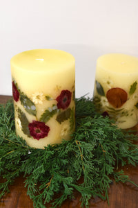 Medium Pillar Red Currant and Cranberry Botanical Candle