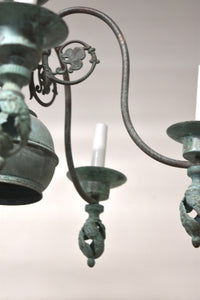 Verdigris Iron Chandelier