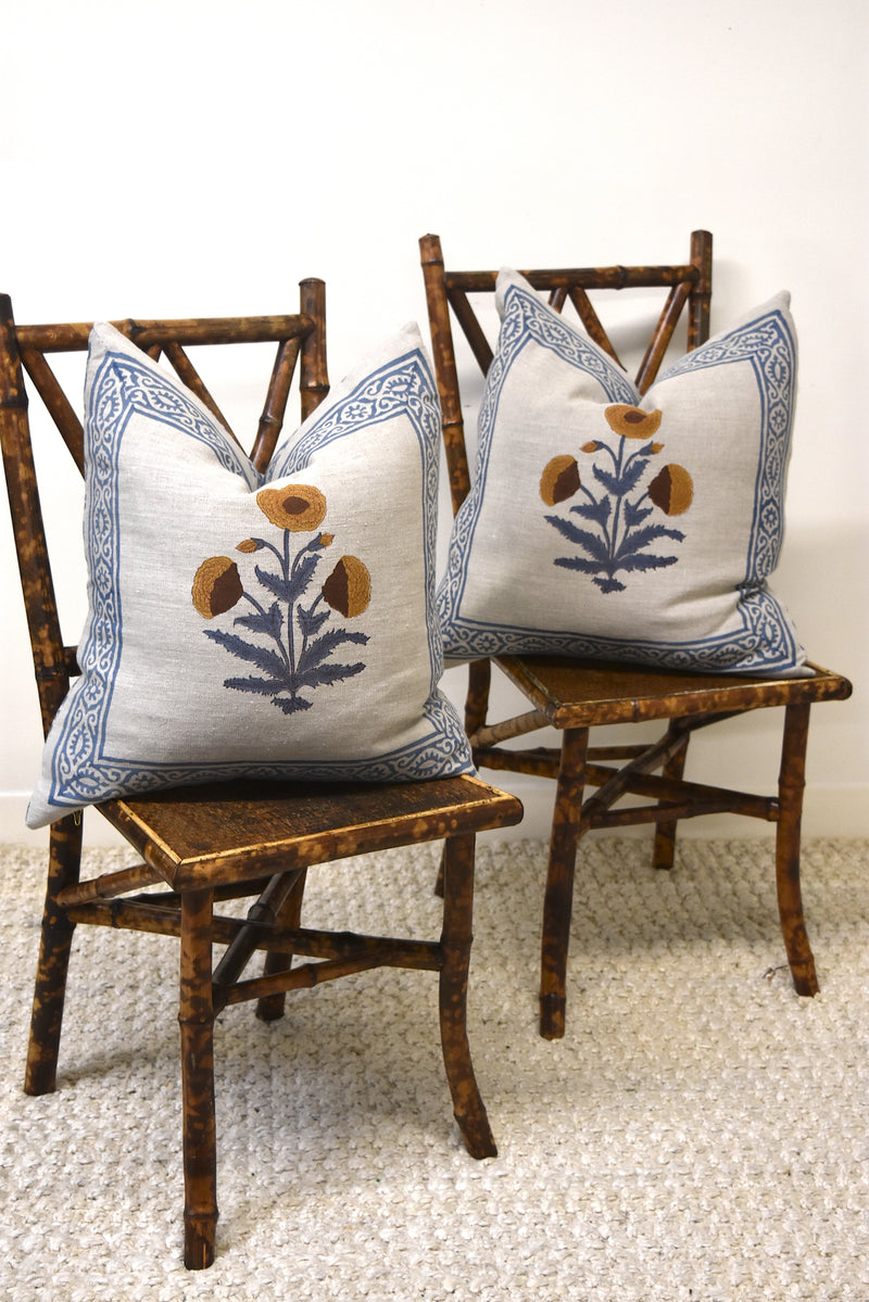 Pair of Indian Block Print Pillows