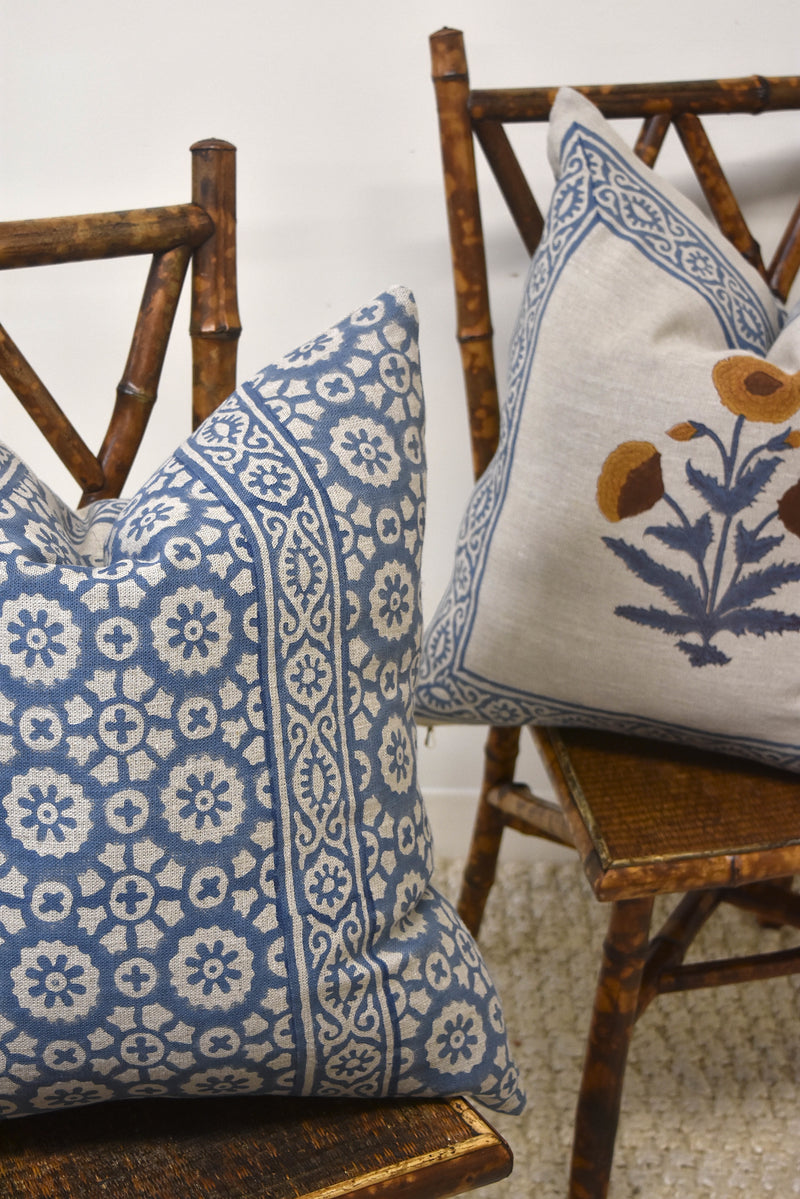 Pair of Indian Block Print Pillows