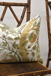 Embroidered Faded Moss Tree Of Life Lumbar Pillow