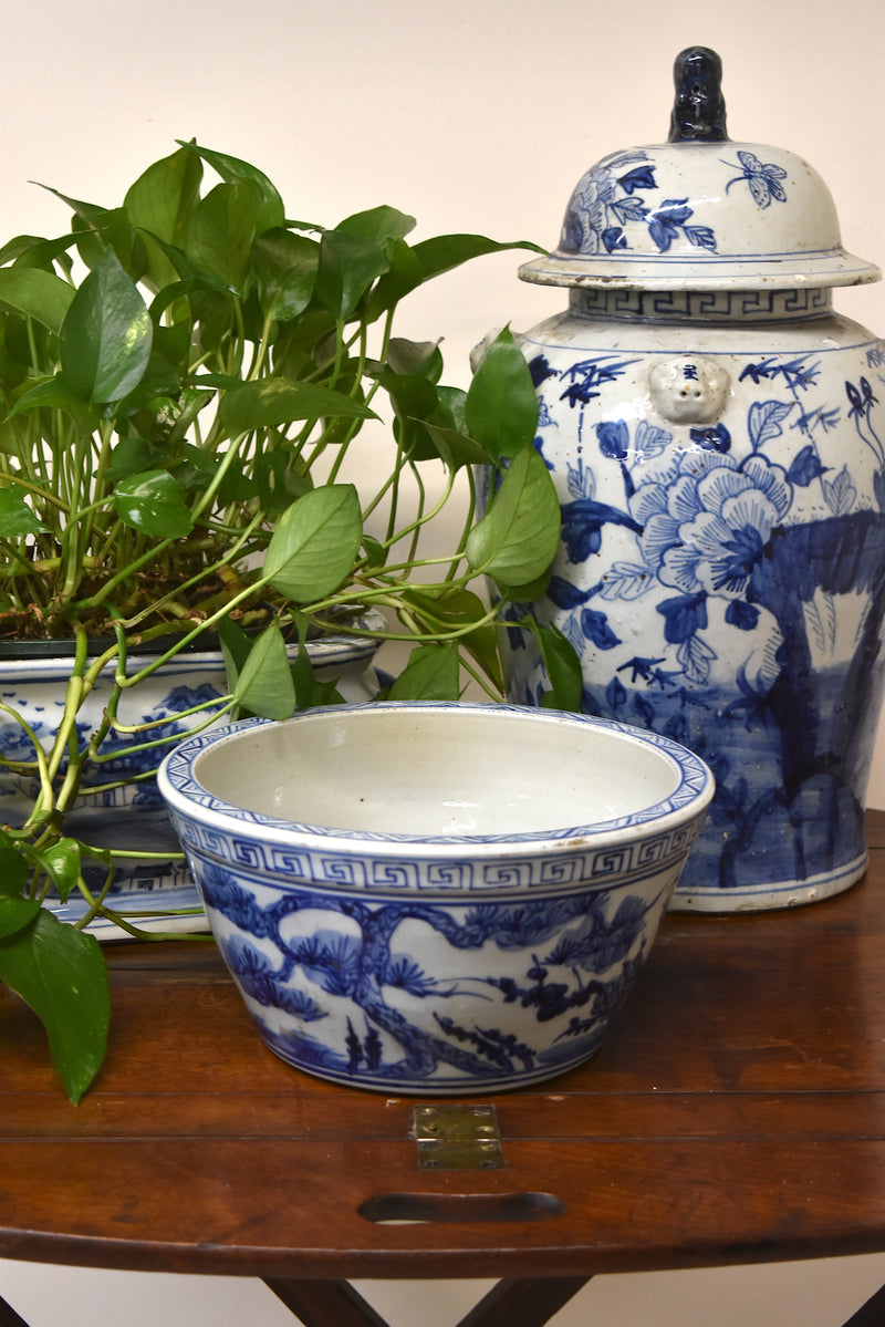 Blue and White Chinoiserie Bowl