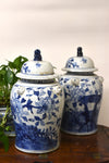 Pair of Blue and White Ginger Jars