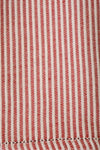 Set of Four Red Striped Hemstitch Busatti Napkins