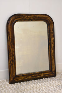 Louis Philippe Painted Faux Wood Grain Mirror