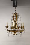 Crystal and Leaf Chandelier