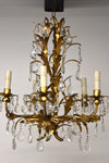 Crystal and Leaf Chandelier