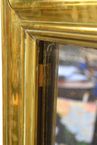 19th Century Brass Bistro Mirror