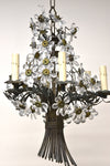 Small French Iron Bouquet Chandelier