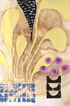 Yellow Floral Mixed Media by Morgan Brock