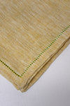 Italian Giglio Piana Mustard White Hemstitch Busatti Napkin