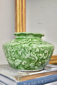Small Green Leaf Vase