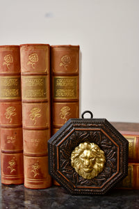 Gold Medallion On Wood (4 Options)