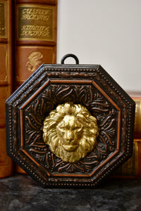 Gold Medallion On Wood (4 Options)