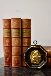 Gold Medallion On Wood (4 Options)