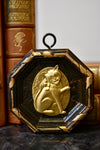 Gold Medallion On Wood (4 Options)