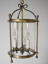 Three Light Brass Lantern
