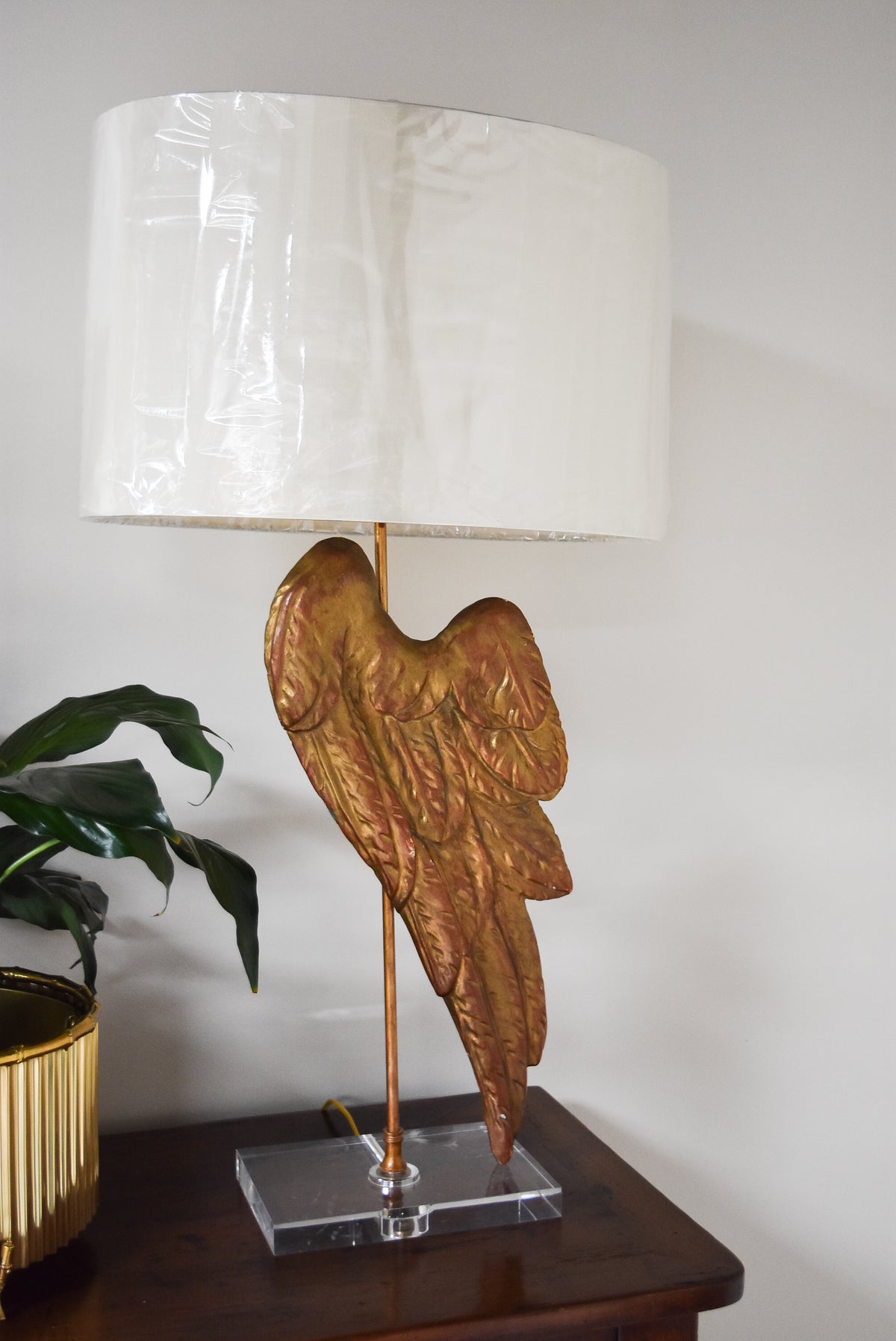 Pair of Winged Lamps
