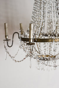 19th Century Italian Crystal Chandelier