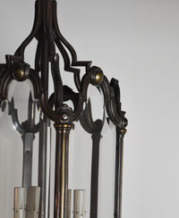 Pair of Early 20th Century French Bronze Lanterns