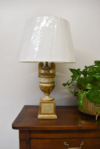 Pair of Italian Gold Urn Lamps