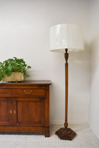 Vintage Wood Floor Lamp