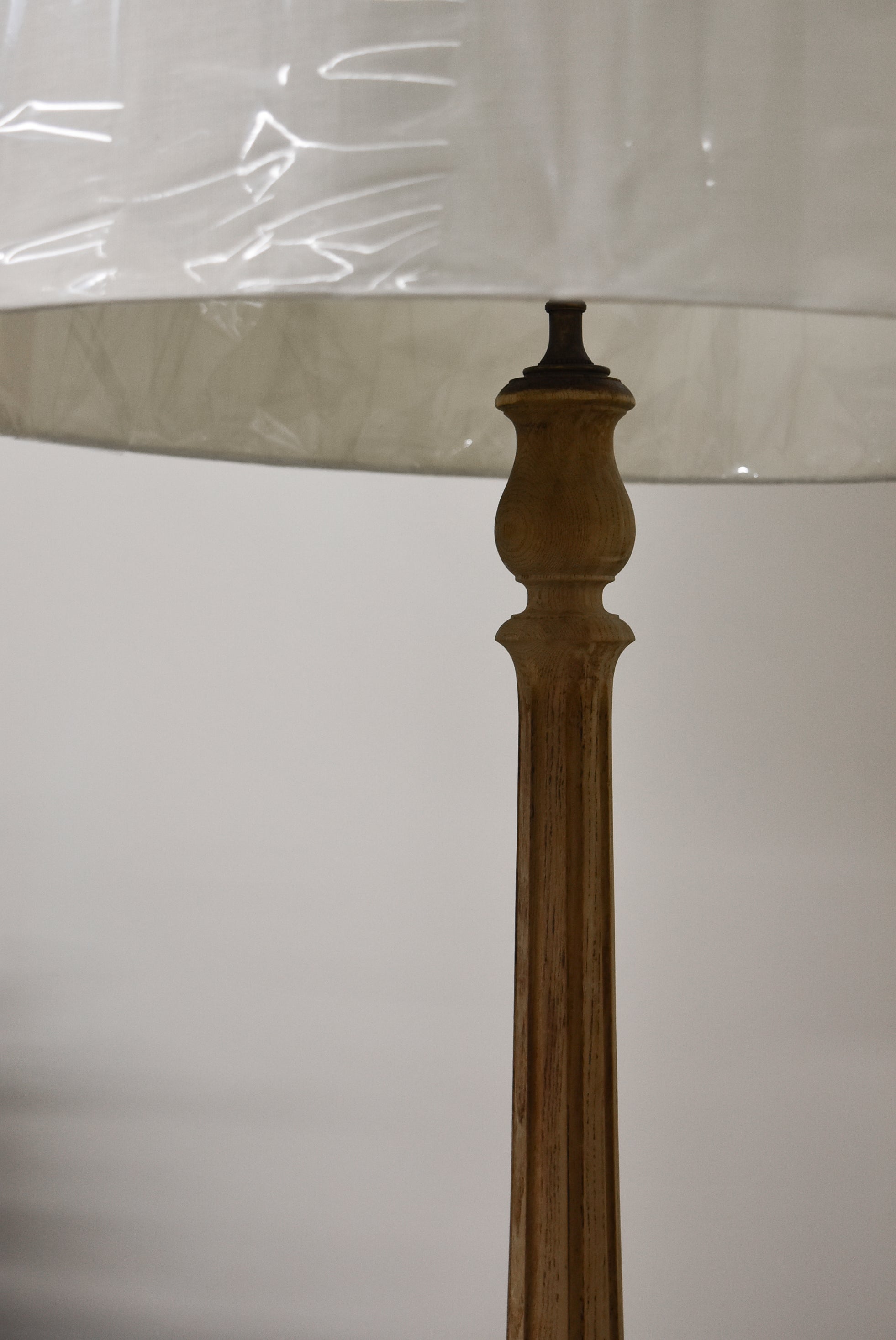 Vintage French Bleached Floor Lamp